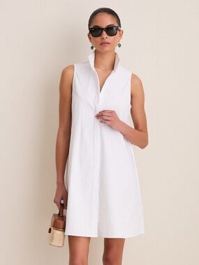 Tuckernuck White Sleeveless Charlie Dress Size XS Coastal Minimalist